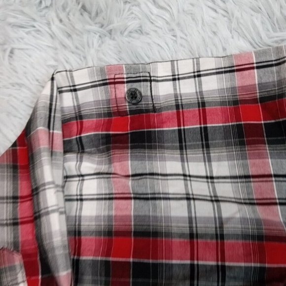 Helix Boys Western Shirt Red Medium Pearl Snap Up Pockets Rancher Chore - Picture 6 of 12